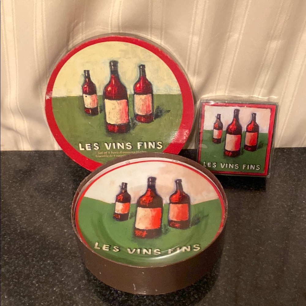 Plate and Coaster Wine Matching Set by Danica